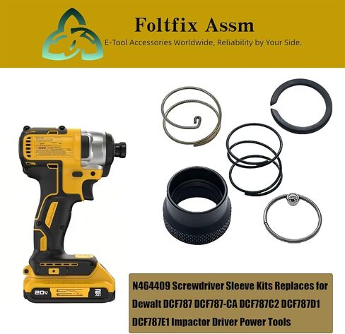 N464409 Screwdriver Sleeve Kits Replaces for Dewalt DCF787 DCF787-CA DCF787C2 DCF787D1 DCF787E1 Impactor Driver Power Tools in Kuwait