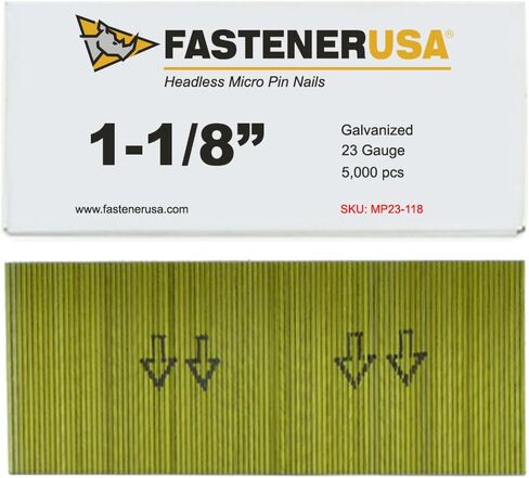 1-1/8" Micro PIN Nails 23GA GALV 5,000ct in Kuwait