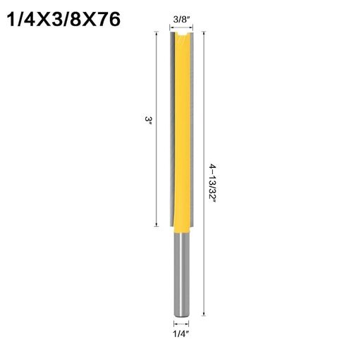 لقم التوجيه Fresas para Router، 1/4 عرقوب لأدوات طحن النجارة، CNC، Dewalt، Brocas، مستقيم، سطحي، كربيد، يغطس، 2 قطعة جهاز توجيه تنظيف سفلي مستقيم ممتد مع 2 بوصة و3 بوصة in Kuwait