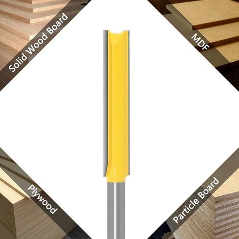 لقم التوجيه Fresas para Router، 1/4 عرقوب لأدوات طحن النجارة، CNC، Dewalt، Brocas، مستقيم، سطحي، كربيد، يغطس، 2 قطعة جهاز توجيه تنظيف سفلي مستقيم ممتد مع 2 بوصة و3 بوصة in Kuwait