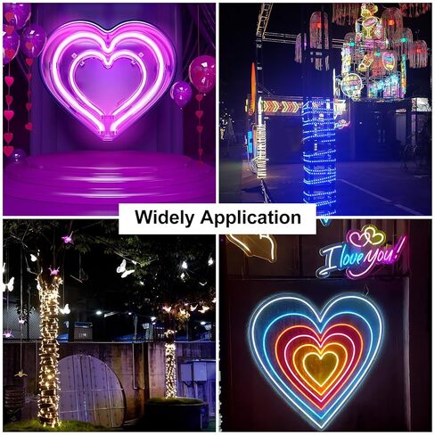 LED Strip Light Clips, 40 Pack Mounting Bracket Fixing Clips Plastic Clamp Holders with Screws for 10mm-12mm Neon RGB Light Cable Ribbon, Translucent in Kuwait