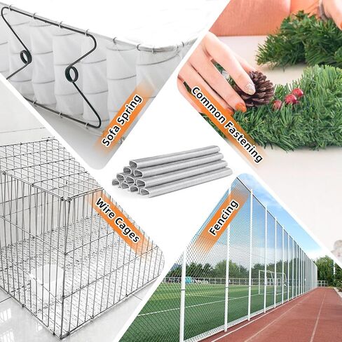Kamsin Galvanized Steel Hog Rings 16 Gauge, 1/2" Inner Crown, 5/8" Outside Crown - 18,000 PCS for Pneumatic Hog Ring Gun, Cage Building, Fencing, Upholstery, Fastening in Saudi Arabia