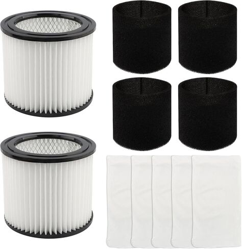 Shop Vac 90398 Cartridge Filter Replacement, For Type AA Wet/Dry Vacuums, Compatible with 9039800/9039833/118692(White,Size:/) in Kuwait
