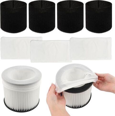Shop Vac 90398 Cartridge Filter Replacement, For Type AA Wet/Dry Vacuums, Compatible with 9039800/9039833/118692(White,Size:/) in Kuwait