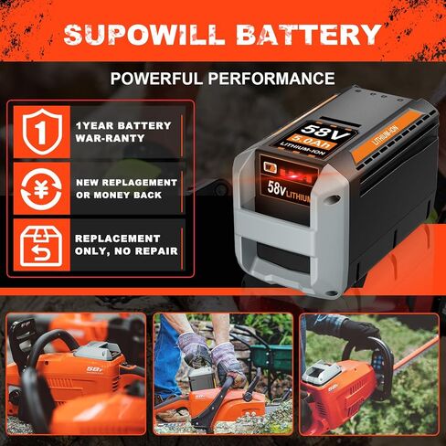 بديل 58 فولت لبطارية Echo 58V 5.0Ah CBP-58V40، لأداة الطاقة من سلسلة 58V MAX PRO CBP-58V2AH CHT-58V CDST-58V CPLB-58VBT CST-58V (رمادي)، لبطارية الصدى in Kuwait