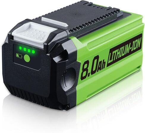 2 Pack 8.0Ah 40V Lithium-ion Battery Replacement for Greenworks 29462 29472 Compatible with G-Max 40V Tools 24282 20312 24252 21332 25322 in Kuwait
