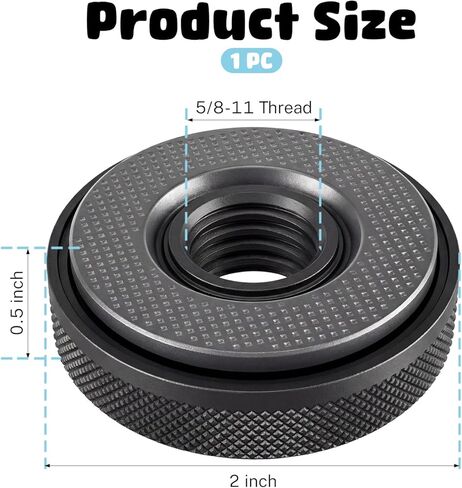 5/8-11 Thread Angle Grinder Flange Nut Angle Grinder Nut No Wrench Required Self Locking Flange Nuts for 4.5" and 5" Angles Grinders Quicklock Grinders Nuts Quick Release Metal Lock in Kuwait
