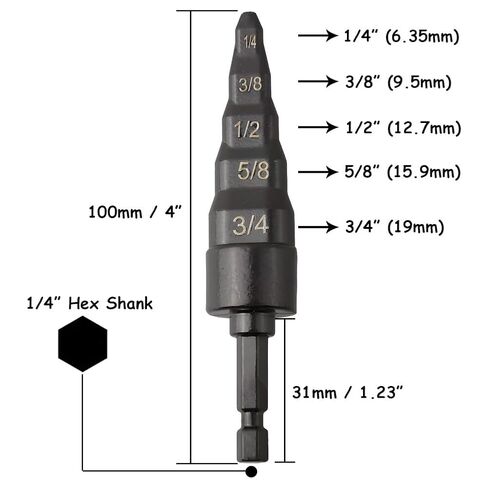 2Pcs 5 in 1 HVAC Repair Tool Set 1/4 Inch Hex Shank 1/4'' 3/8'' 1/2'' 5/8'' 3/4'' Copper Tube Expander for Air Conditioner Copper Pipe Swaging Flaring Tool in Kuwait