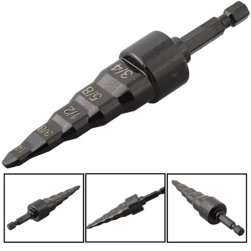 2Pcs 5 in 1 HVAC Repair Tool Set 1/4 Inch Hex Shank 1/4'' 3/8'' 1/2'' 5/8'' 3/4'' Copper Tube Expander for Air Conditioner Copper Pipe Swaging Flaring Tool in Kuwait