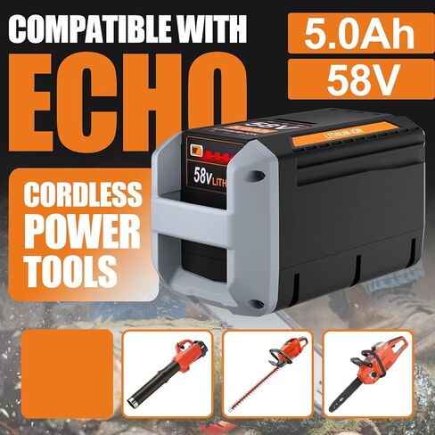بطارية CBP-58V50 58V 5.0Ah بديلة لبطارية Echo 58V CBP-58V40 متوافقة مع أدوات الطاقة اللاسلكية Echo 58V (ليست لجزازة العشب Echo) in Kuwait