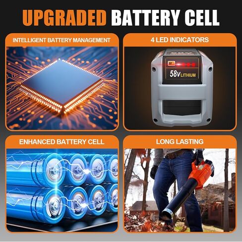 بطارية CBP-58V50 58V 5.0Ah بديلة لبطارية Echo 58V CBP-58V40 متوافقة مع أدوات الطاقة اللاسلكية Echo 58V (ليست لجزازة العشب Echo) in Kuwait
