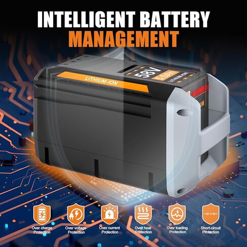 بطارية CBP-58V50 58V 5.0Ah بديلة لبطارية Echo 58V CBP-58V40 متوافقة مع أدوات الطاقة اللاسلكية Echo 58V (ليست لجزازة العشب Echo) in Kuwait