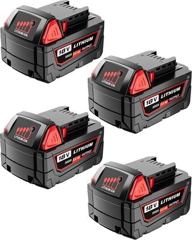 2Pack 8.0Ah 18V Battery Replacement for Milwaukee M-18 Battery Compatible with Milwaukee 18 Volt Lithium-Ion Batteries 48-11-1850 48-11-1860 48-11-1880 48-11-1882 Cordless Power Tools in Kuwait
