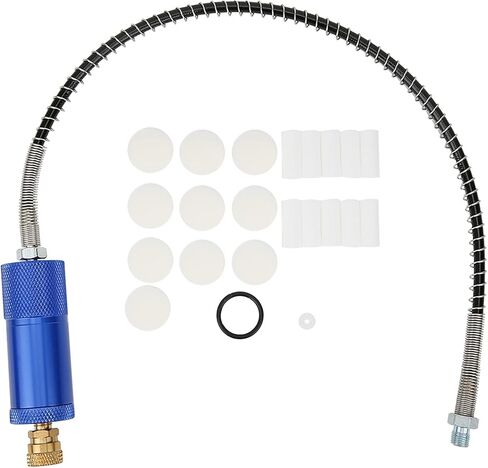 PCP ضاغط فاصل الزيت عن الماء، فلتر فاصل الماء الزيتي لمضخة هواء 30MPA 40MPA 4500psi مع خرطوم زنبركي موصل أنثى 8 مم in Kuwait
