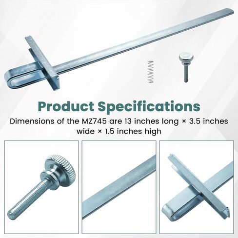 MZ745 Adjustable Circular Saw Rip Fence and Edge Guide Compatible with Skil 13896, 2 610 034 814, Rip Guide for Bos-ch Circular Saws in Kuwait