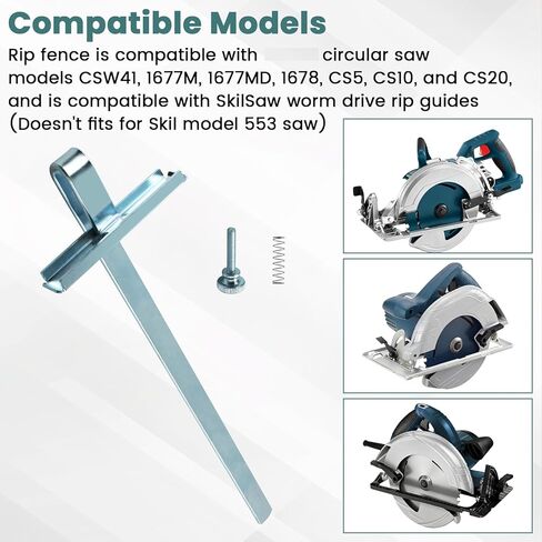 MZ745 Adjustable Circular Saw Rip Fence and Edge Guide Compatible with Skil 13896, 2 610 034 814, Rip Guide for Bos-ch Circular Saws in Kuwait
