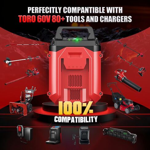 استبدال بطارية Toro 60V 5.0Ah L108 L135 L126 L1324 L1405 88620 88625 88640 88660 88675، متوافق مع بطارية Toro 60 Volt Max Flex-Force 5.0Ah Lithium-lon in Kuwait
