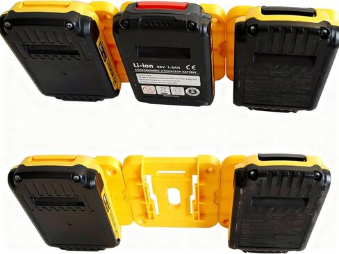 12 Pack Battery Pack Holders Compatible with Dewalt 20V and 60V Battery, Heavy-Duty ABS Wall Organizer Rack with Screws Battery Pack Mount for Garage, Workshop, Job Site in Saudi Arabia