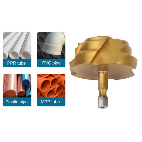 PPR Lifting Drill Bit Pipe Reaming Hole Opening Drill Bit Hex Shank Water Pipe Connection Tool 50mm in Kuwait