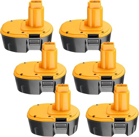 DC9096 6.0Ah 18V Replacement for Dewalt Batteries Lithium-Ion Compatible with Dewalt 18V Battery DC9098 DC9099 DW9095 DW9096 DW9098 Cordless Power Tools 2 PCS (2) in Saudi Arabia