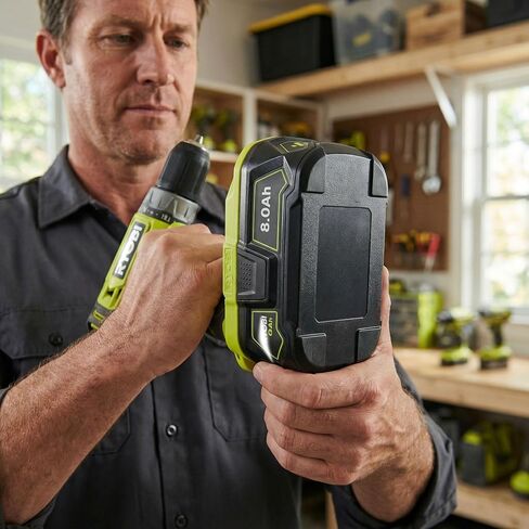 2 حزمة بطارية ليثيوم أيون 8000 مللي أمبير 18 فولت | متوافق مع Ryobi 18V ONE+ P108 P104 P105 P102 P103 P122 P109 | لأدوات الطاقة اللاسلكية Ryobi ONE+ in Kuwait