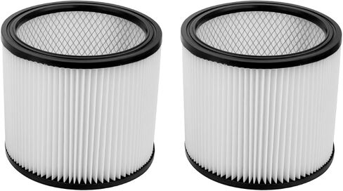 عبوتان من الفلتر البديل 90304 لـ Shop-Vac 90350 90304 90333 9030400 903-04-00، يناسب معظم المكانس الكهربائية الرطبة/الجافة سعة 5 جالون وما فوق in Kuwait