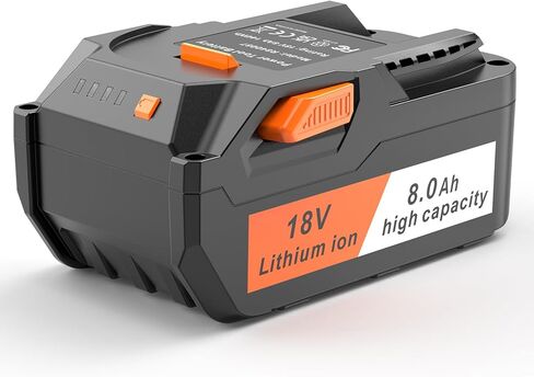استبدال TREE.NB بقدرة 8.0 أمبير في الساعة لبطارية Ridgid 18 فولت ذات سعة عالية للغاية متوافقة مع بطارية Ridgid 18 فولت R840083 R840085 R840086 R840087 R840089 AC840085 AC840086 AC840087P AC840089 2Pack in Kuwait