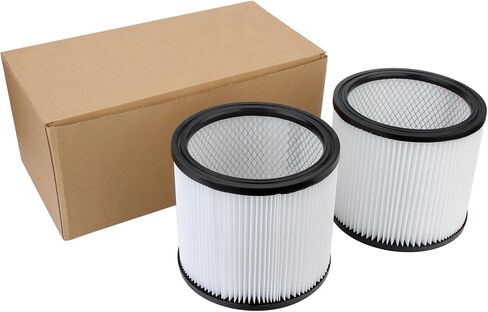 عبوتان من الفلتر البديل 90304 لـ Shop-Vac 90350 90304 90333 9030400 903-04-00، يناسب معظم المكانس الكهربائية الرطبة/الجافة سعة 5 جالون وما فوق in Kuwait
