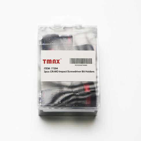 TMAX 3 قطعة محرك مربع أنثى إلى 1/4 بوصة محول سداسي 1/2 بوصة، 3/8 بوصة و1/4 بوصة، محول مفتاح ربط تأثير جاهز للتأثير CR-MO لحامل رؤوس مفك البراغي سريع الفك in Kuwait