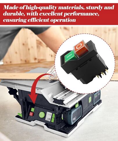 Table Saw Power Switch Fits for Craftsman& Hitachi Metabo &Ryobi,Replace CMXETAX69434502,371450,375819,089240028147(6-pin 18A 127V) in Kuwait