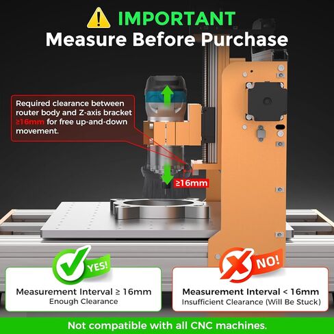 حذاء غبار CNC لآلة التوجيه CNC، يناسب محرك عمود دوران بقطر 65 مم و69 مم، تصميم فرشاة مزدوجة، مجموعة غبار محسنة، منفذ خرطوم 38 مم (1.5 بوصة) in Kuwait