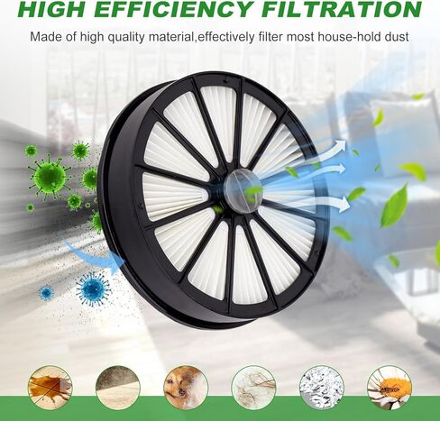 استبدال مرشحات 2087 متوافق مع ممحاة الشعر Bissell 2087 Series Lift-Off Upright Vacuum 20871 2087 20872 20874 20878 2087R 2087Q مقارنة بالجزء 1612637 و1612631 (مجموعة 1+1) in Kuwait