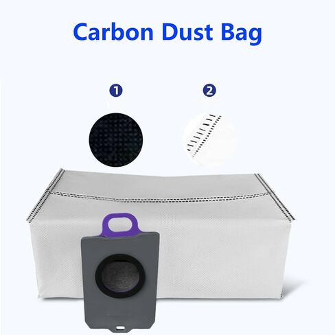 16 Pcs Replacement Accessories Kit Compatiible With Narwal Flow Robot Vacuum,1 Main Brush Roller,4 Side Brush,4 Hepa Filters,2 Track Mop Cloth,4 Dust Bag, in Kuwait