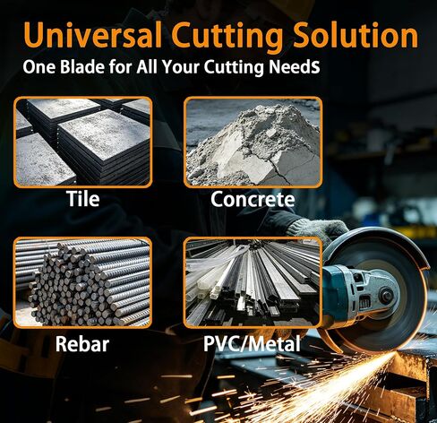 4-1/2 Inch Diamond Blade for Angle Grinder, 3pcs Heavy Duty Cutting Disc Tool, Diamond Saw Blades, Multi Material Cut Off Wheel for Metal Tile Wood Ceramic Stone Plastic Marble in Kuwait