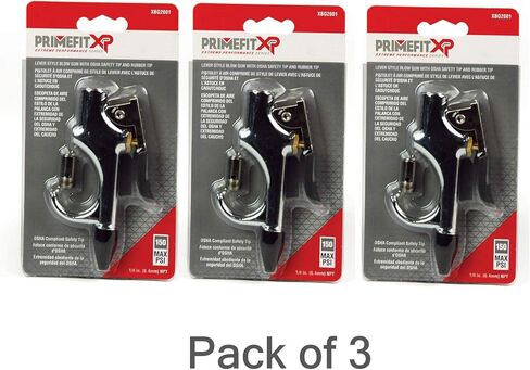 PRIMEFIT XBG2001-3 (3 PACK) XP Extreme Performance Series XBG2001 OSHA Approved Lever Style Blow Gun w/Rubber Tip in Kuwait