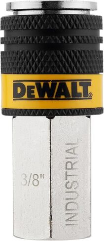 وصلة هواء صناعية بجسم 3/8 بوصة من DEWALT مع FNPT 3/8 بوصة: تصميم توصيل دفع عالي التدفق بـ 6 كرات، 300 رطل لكل بوصة مربعة in Kuwait