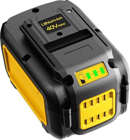 FSKE 5.0Ah Replacement for Dewalt 40V Battery DCB404 DCB406 DCB407 DCB114 - Compatible with Dewalt 40 Volt Max Power Tools in Kuwait