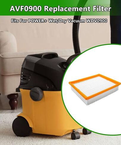 فلتر بديل AVF0900 يناسب مكنسة كهربائية POWER+ الرطبة/الجافة WDV0900، عبوة من قطعة واحدة in Kuwait