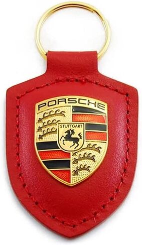 Porsche Crest Key Ring - Black in Saudi Arabia