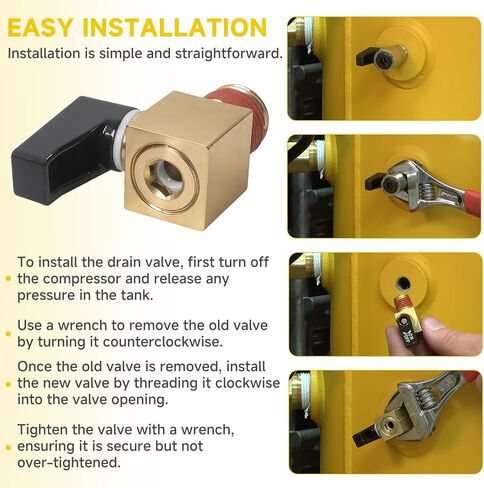 استبدال صمام الصرف متوافق مع ضواغط كابل Dewalt، Bostitch، Porter - N000986، N072023، جزء لأنظمة تصريف ضاغط الهواء in Kuwait