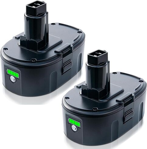 EOTTK 2-Pack 6000mAh Replacement for Dewalt 18V Battery DC9096 DC9098 DC9099 Compatible with Dewalt 18V XRP Batteries in Kuwait