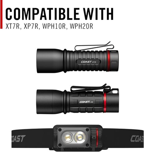 Coast ZX440 Lithium-Ion Rechargeable Battery with Battery Charge Indicator and Overcharge Protection, USB-C ***ONLY Compatible XT7R and XP7R Flashlights*** in Kuwait