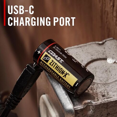 Coast ZX440 Lithium-Ion Rechargeable Battery with Battery Charge Indicator and Overcharge Protection, USB-C ***ONLY Compatible XT7R and XP7R Flashlights*** in Kuwait