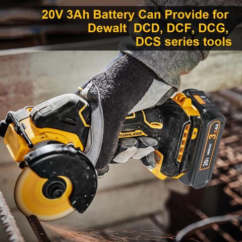 TENMOER 2-Pack 3.0Ah Battery Compatible with Dewalt 20V Max Battery with DCB112 Charger Starter Kit Fast Charging in Kuwait