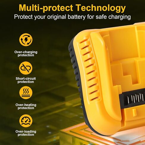 TENMOER 2-Pack 3.0Ah Battery Compatible with Dewalt 20V Max Battery with DCB112 Charger Starter Kit Fast Charging in Kuwait