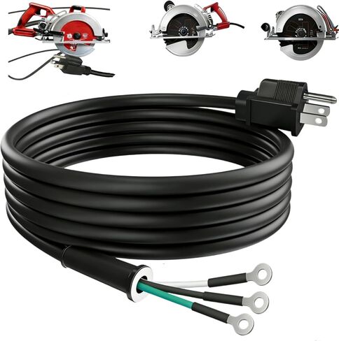 95104L استبدال سلك الطاقة منشار دائري، متوافق مع منشار محرك الدودة SKILSAW SPT77WM SPT78W SPT55 SPT70V سلك طاقة متين شديد التحمل، مناسب لمنشار دائري SKIL M77 77 قطع غيار الأدوات الكهربائية in Kuwait