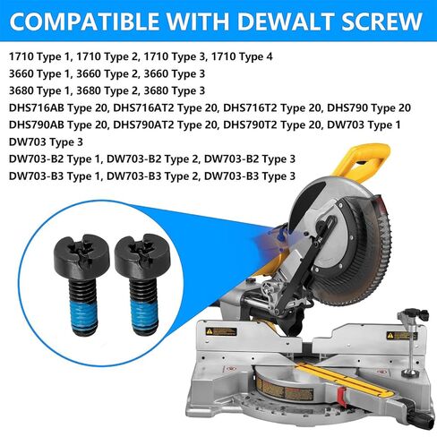 394589-01 Screw for Dewalt Miter Saw Stand - Replace for DWS779 DWS780 DW703 DW704 DW705S - 2 Pack in Kuwait