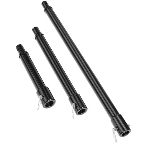 QWORK 3-Piece Auger Extension Drill Bit Set (8", 12", 20") – Fits 3/4" Shaft, Heavy Duty Post Hole Digger Replacement for Earth Ice Deep Drilling in Kuwait