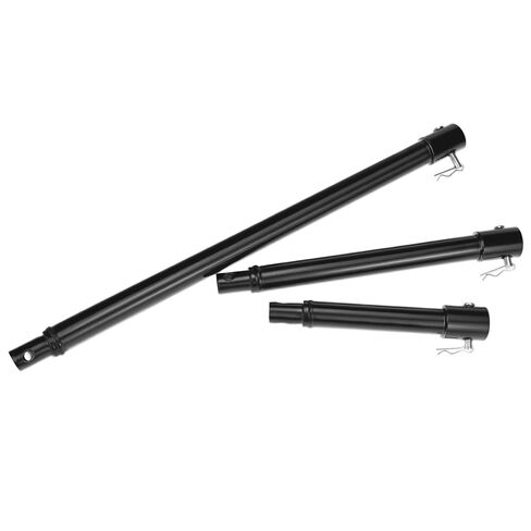 QWORK 3-Piece Auger Extension Drill Bit Set (8", 12", 20") – Fits 3/4" Shaft, Heavy Duty Post Hole Digger Replacement for Earth Ice Deep Drilling in Kuwait