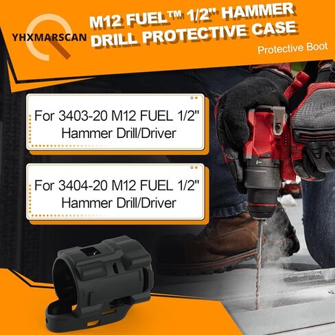 49-16-3404 Protective Boot for M12 Fuel 1/2 in Hammer Drill/Driver 3404-20 Protective Boot Compatible with Milwaukee for M12 3403-20 3404-20 Protective Boot in Kuwait